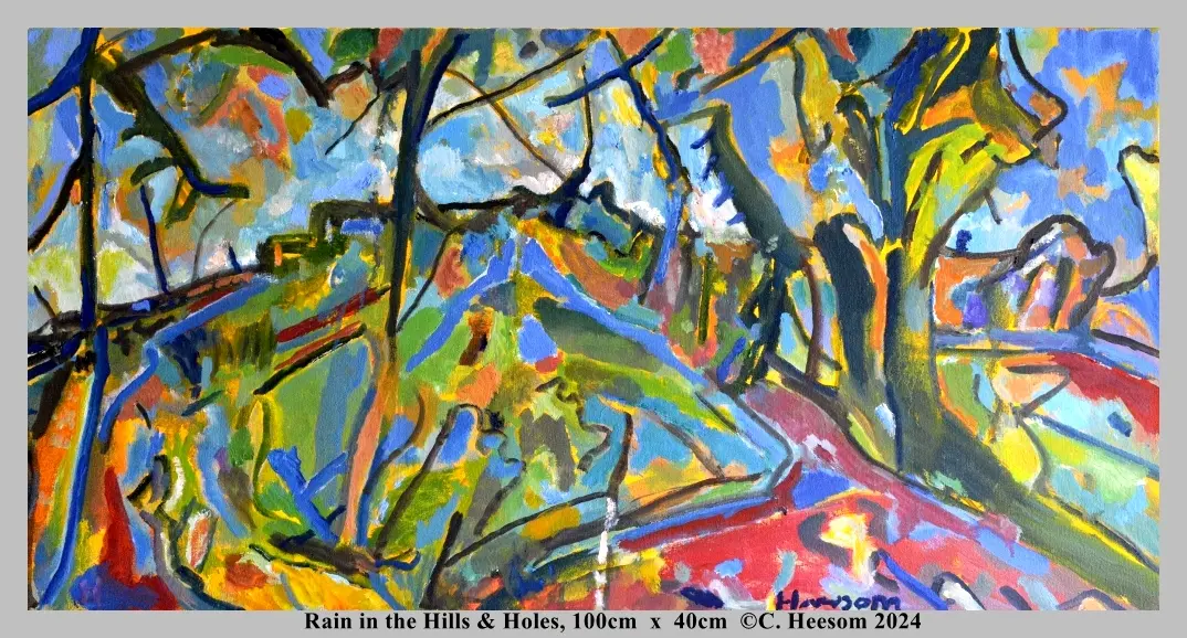 Broken Branches, painting by Crispin heesom