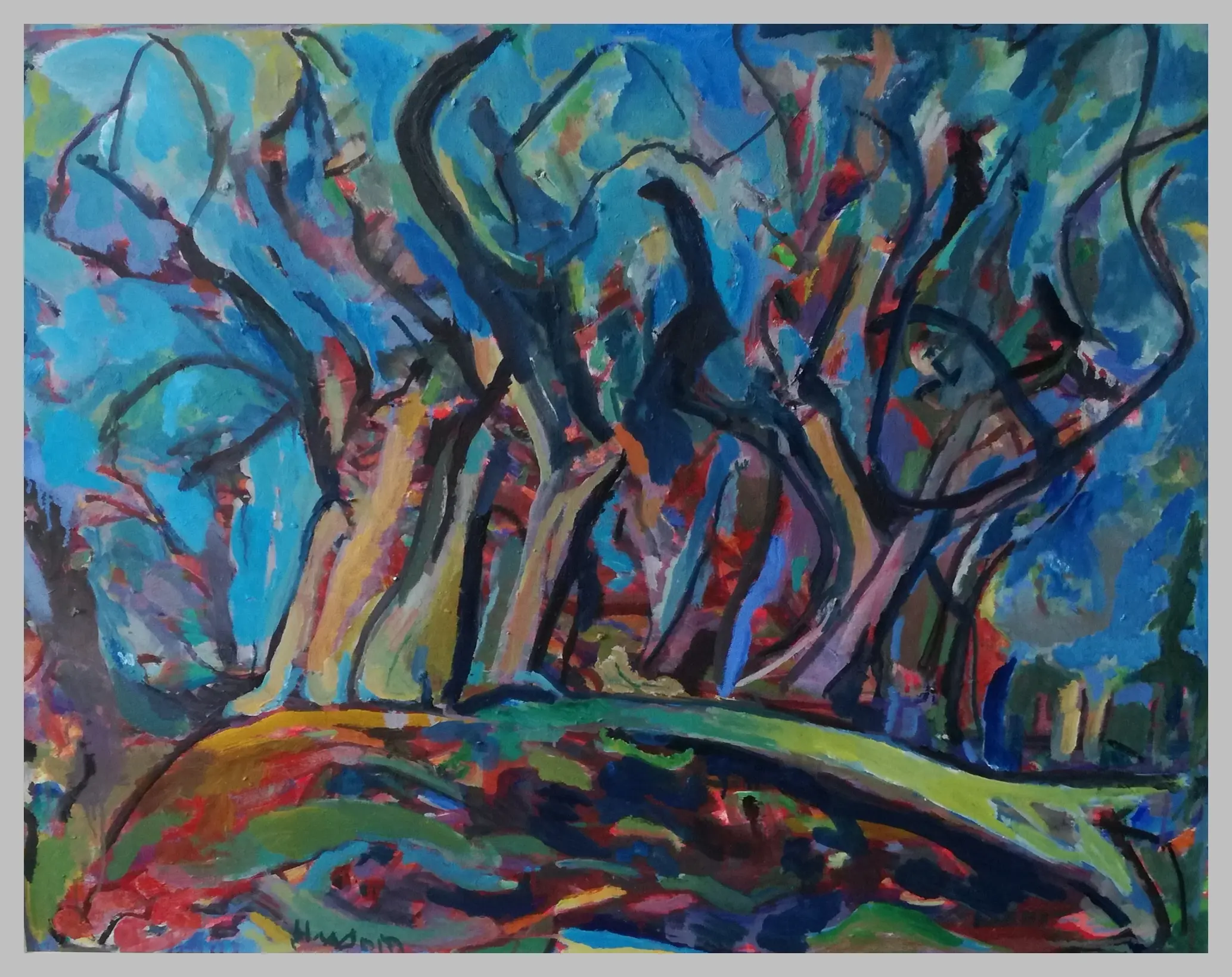 Broken Branches, painting by Crispin heesom